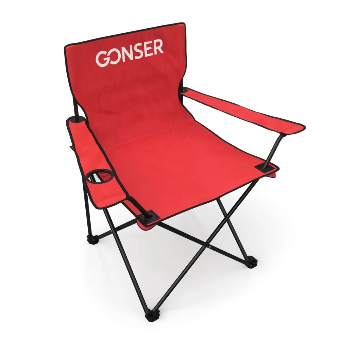 Campingstuhl 4er Set rot