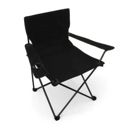 Campingstuhl 4er Set schwarz
