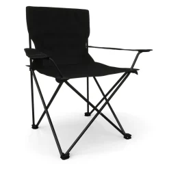 Campingstuhl 4er Set schwarz