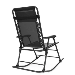 Campingstuhl Schaukelstuhl ADELAIDE klappbar schwarz