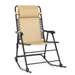 Campingstuhl Schaukelstuhl ADELAIDE klappbar beige