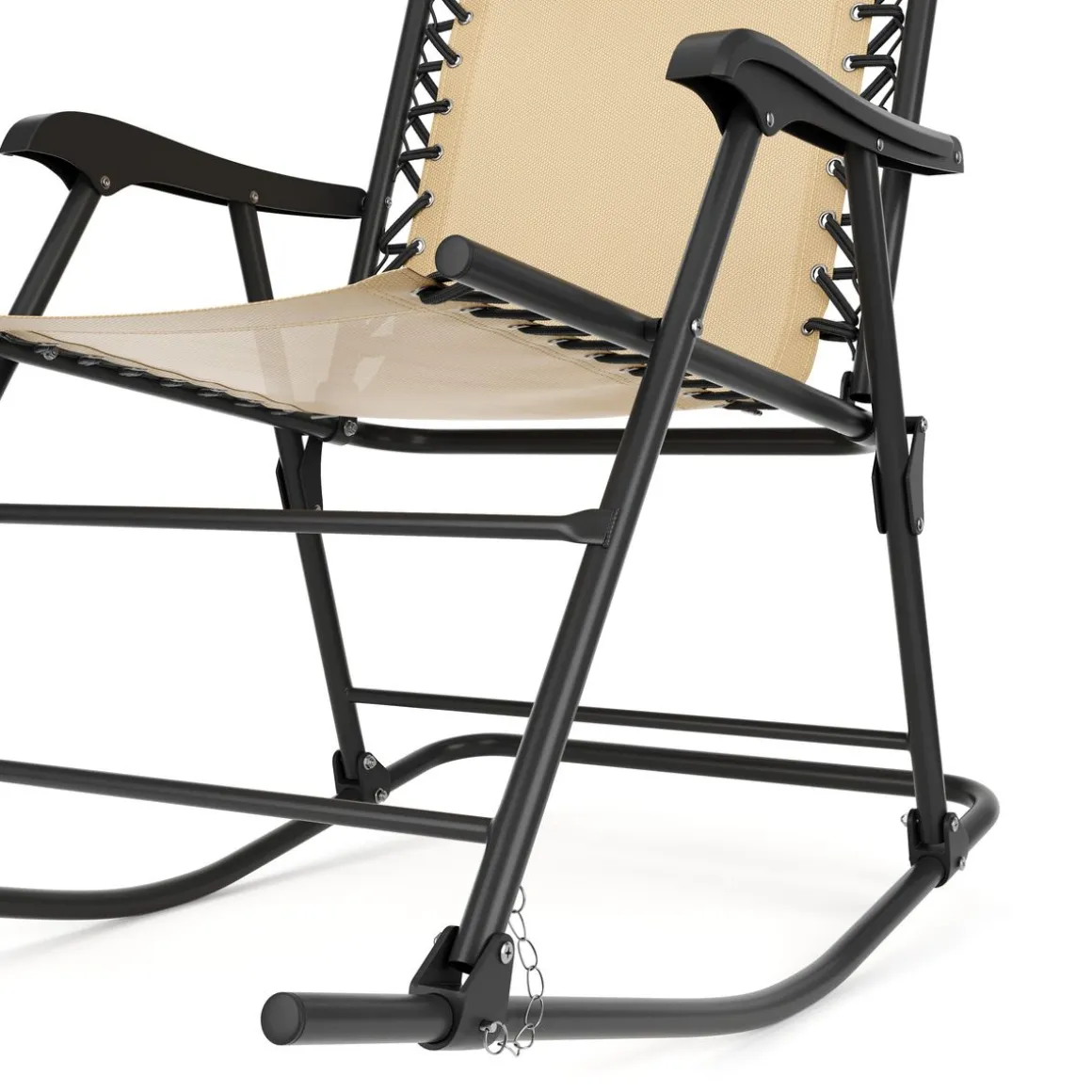 Campingstuhl Schaukelstuhl ADELAIDE klappbar beige