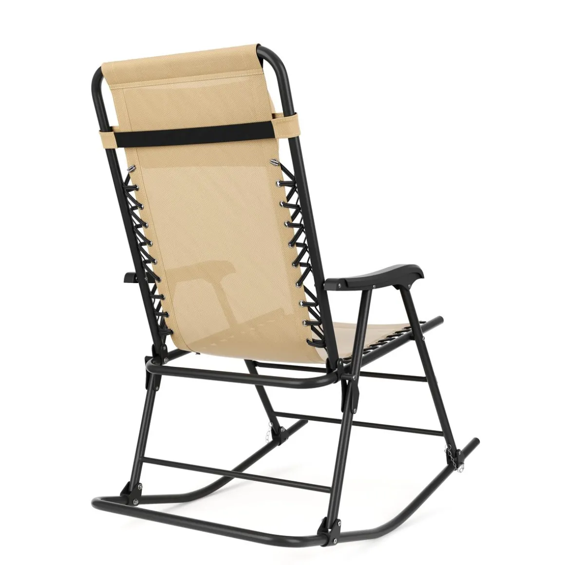 Campingstuhl Schaukelstuhl ADELAIDE klappbar beige