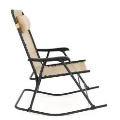 Campingstuhl Schaukelstuhl ADELAIDE klappbar beige
