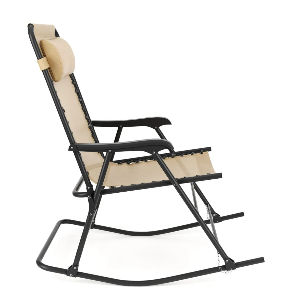 Campingstuhl Schaukelstuhl ADELAIDE klappbar beige