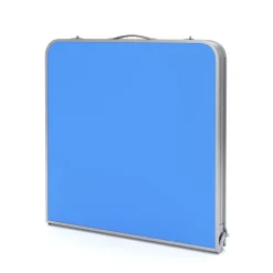 Campingtisch Garnitur 120 cm blau