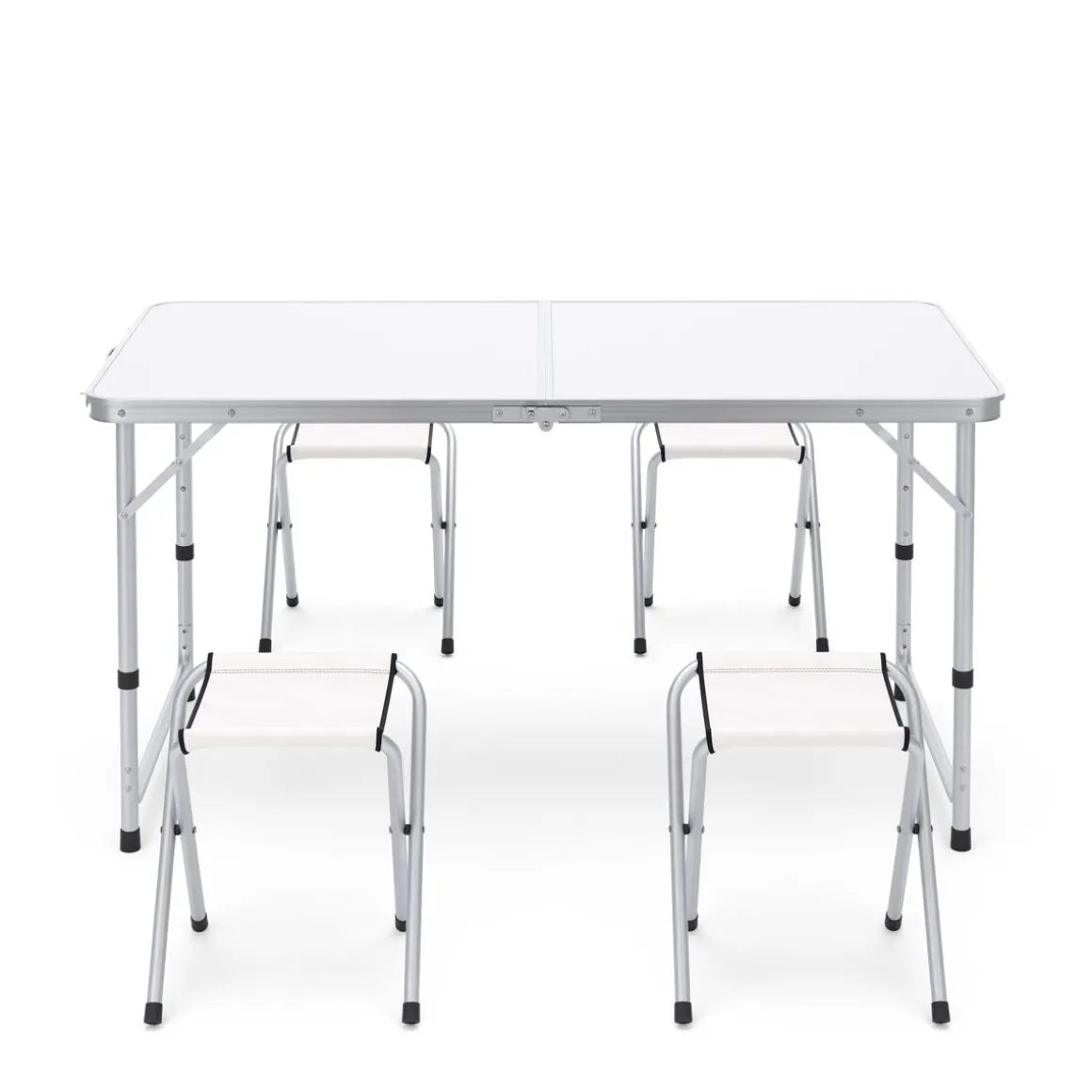 Campingtisch Garnitur 120 cm weiss