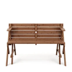 Campingtisch Garnitur Gartenbank Holz 2-in-1