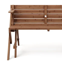 Campingtisch Garnitur Gartenbank Holz 2-in-1