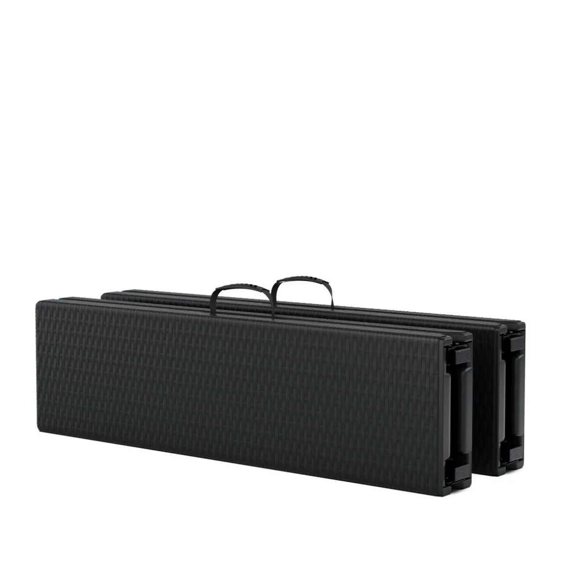 Campingtisch Garnitur klappbar 180 cm Rattanoptik