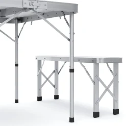 Campingtisch Garnitur klappbar 90 cm weiss