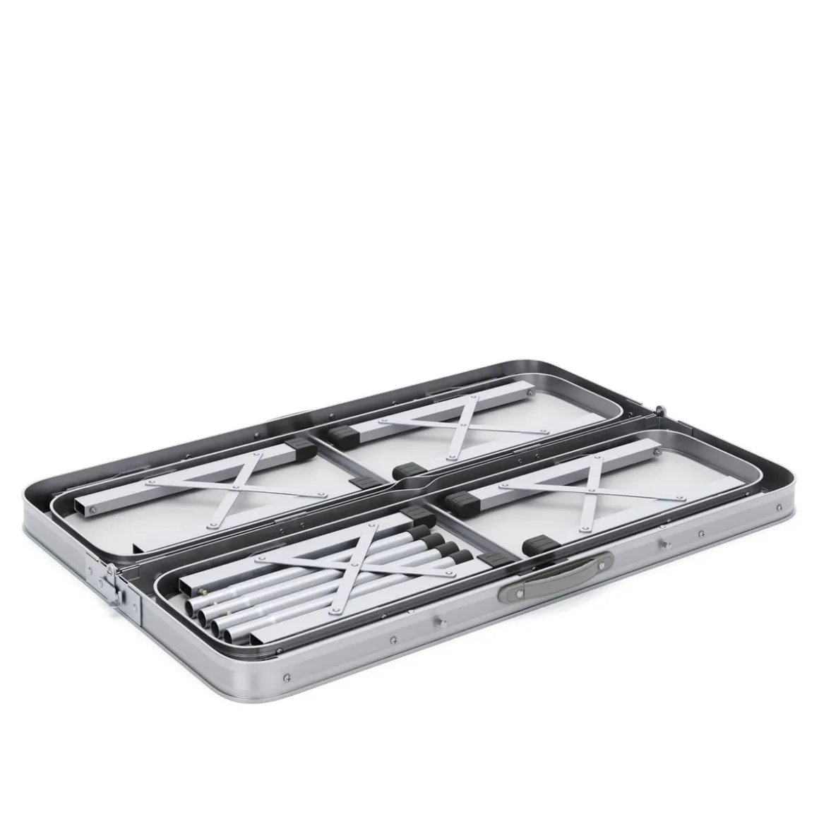 Campingtisch Garnitur klappbar 90 cm braun