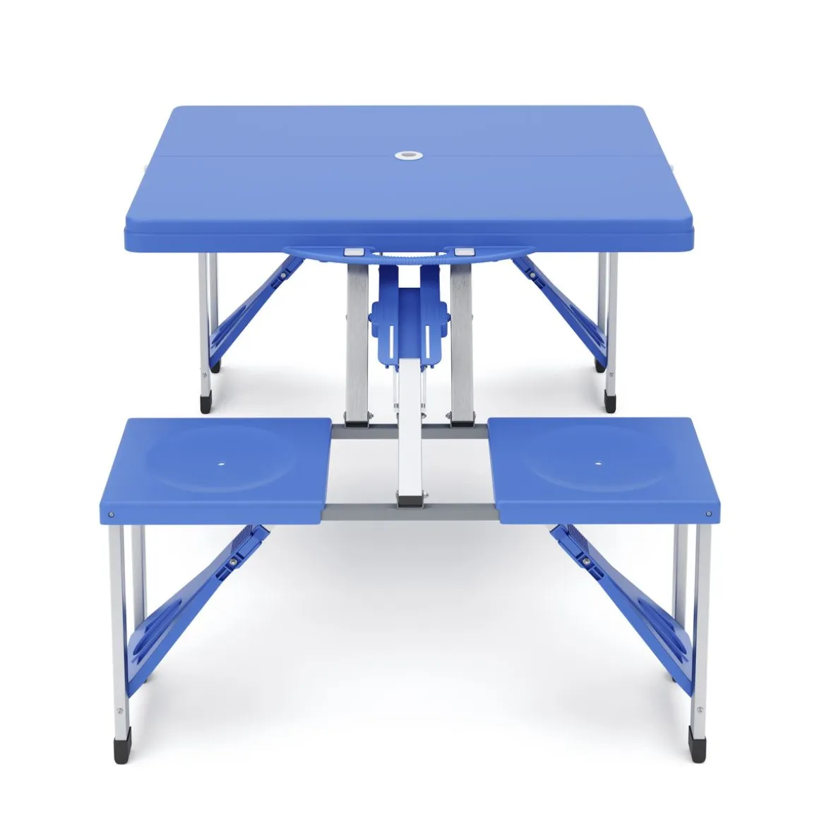 Campingtisch Garnitur klappbar 85 cm blau
