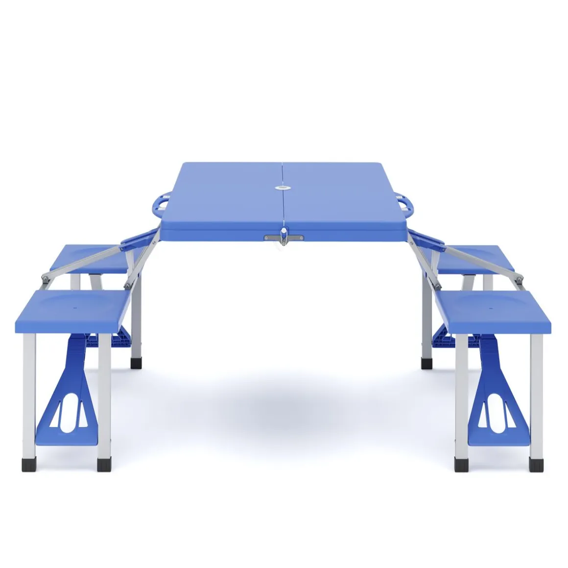 Campingtisch Garnitur klappbar 85 cm blau