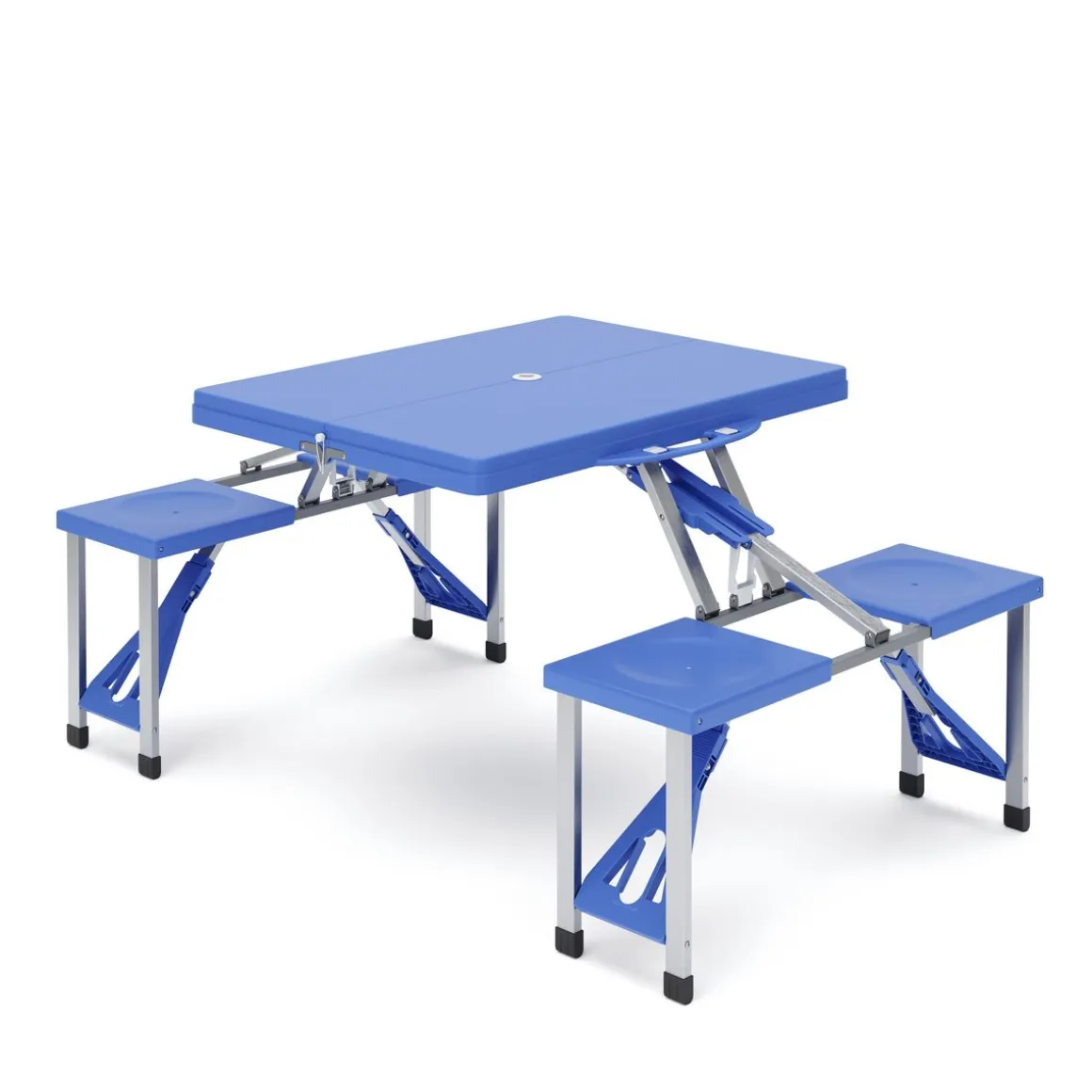Campingtisch Garnitur klappbar 85 cm blau