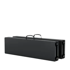 Campingtisch Garnitur klappbar 180 cm schwarz