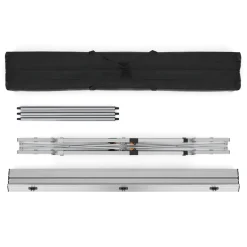 Campingtisch klappbar DOLF 120 x 69 cm silber