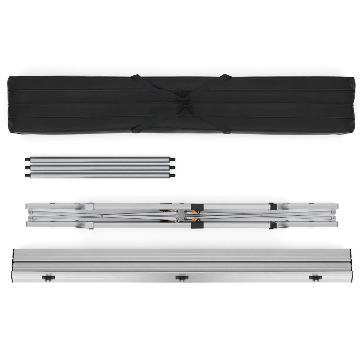 Campingtisch klappbar DOLF 120 x 69 cm silber