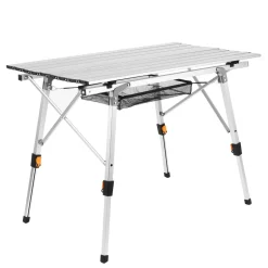 Campingtisch klappbar DOLF 90 x 51 cm silber