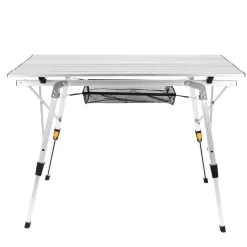 Campingtisch klappbar DOLF 90 x 51 cm silber