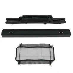 Campingtisch klappbar DOLF 90 x 51 cm schwarz