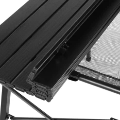 Campingtisch klappbar DOLF 90 x 51 cm schwarz