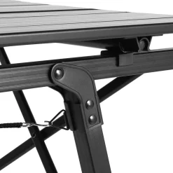 Campingtisch klappbar DOLF 90 x 51 cm schwarz