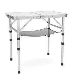 Campingtisch klappbar WILLY 3-fach höhenverstellbar 60 x 40 cm weiss