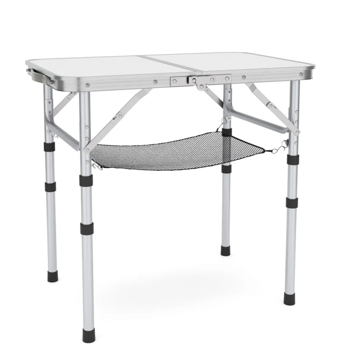 Campingtisch klappbar WILLY 3-fach höhenverstellbar 60 x 40 cm weiss