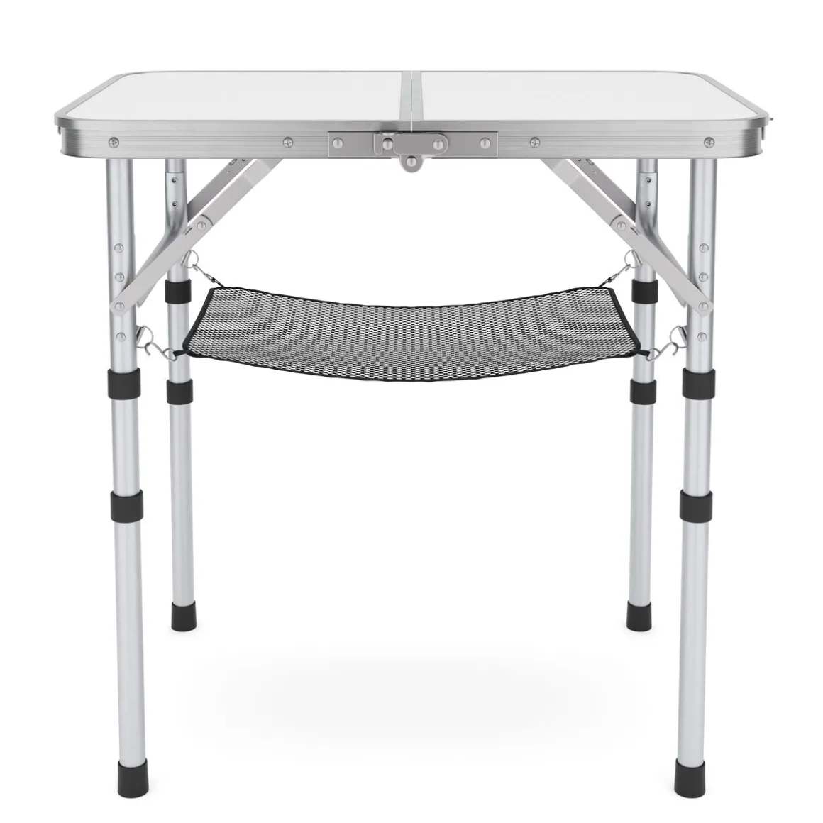 Campingtisch klappbar WILLY 3-fach höhenverstellbar 60 x 40 cm weiss