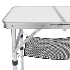 Campingtisch klappbar WILLY 3-fach höhenverstellbar 60 x 40 cm weiss