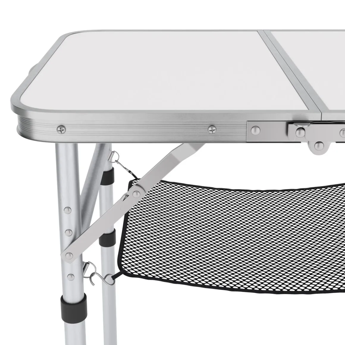 Campingtisch klappbar WILLY 3-fach höhenverstellbar 60 x 40 cm weiss