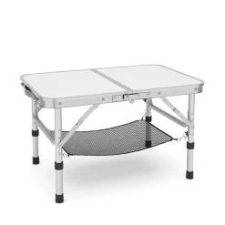 Campingtisch klappbar WILLY 3-fach höhenverstellbar 60 x 40 cm weiss