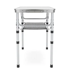 Campingtisch klappbar WILLY 3-fach höhenverstellbar 60 x 40 cm weiss