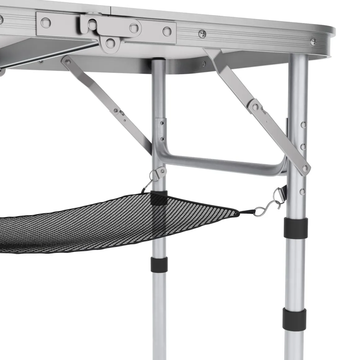 Campingtisch klappbar WILLY 3-fach höhenverstellbar 60 x 40 cm weiss