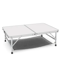 Campingtisch klappbar WILLY höhenverstellbar 90 x 60 cm weiss