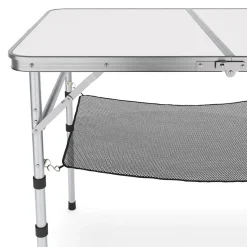 Campingtisch klappbar WILLY höhenverstellbar 90 x 60 cm weiss