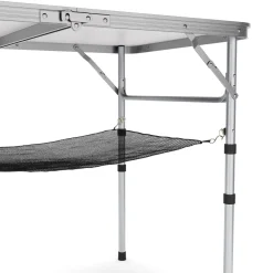 Campingtisch klappbar WILLY höhenverstellbar 90 x 60 cm weiss