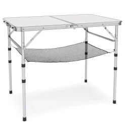 Campingtisch klappbar WILLY höhenverstellbar 90 x 60 cm weiss