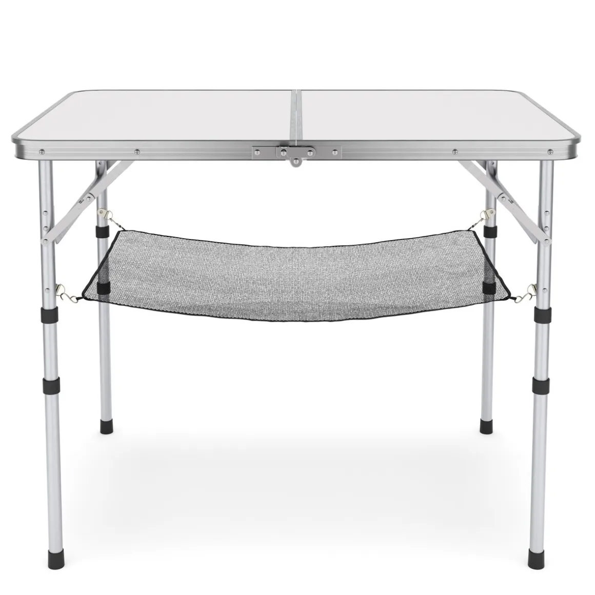 Campingtisch klappbar WILLY höhenverstellbar 90 x 60 cm weiss