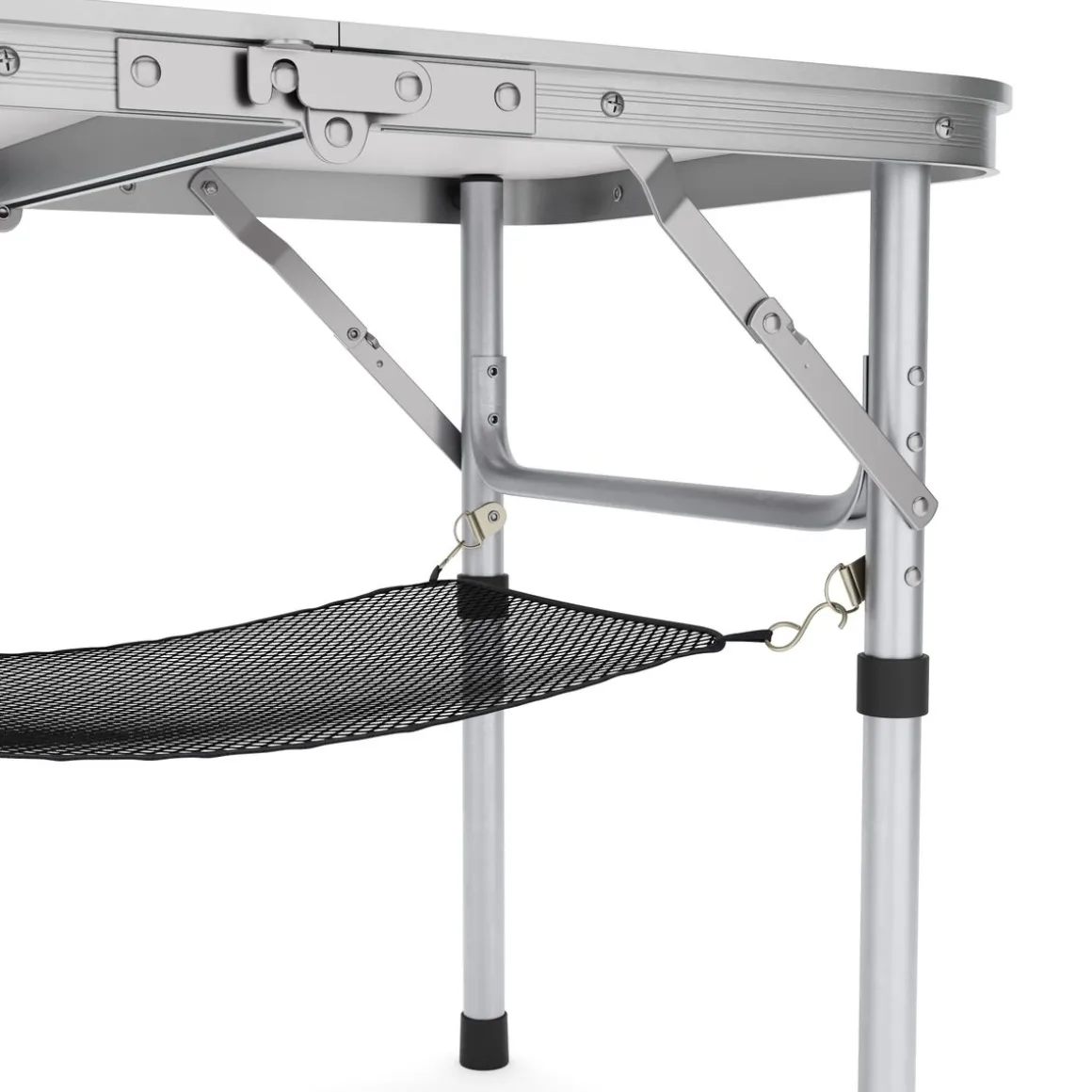Campingtisch klappbar WILLY 2-fach höhenverstellbar 60 x 40 cm weiss