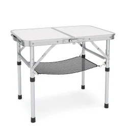 Campingtisch klappbar WILLY 2-fach höhenverstellbar 60 x 40 cm weiss