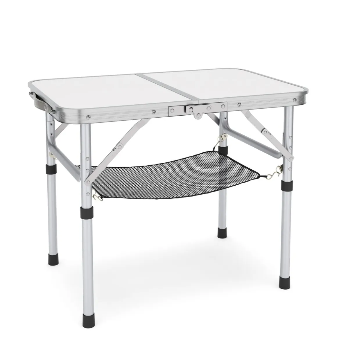 Campingtisch klappbar WILLY 2-fach höhenverstellbar 60 x 40 cm weiss