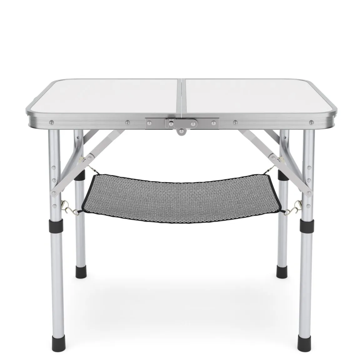 Campingtisch klappbar WILLY 2-fach höhenverstellbar 60 x 40 cm weiss
