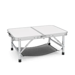 Campingtisch klappbar WILLY 2-fach höhenverstellbar 60 x 40 cm weiss