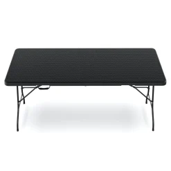 Campingtisch klappbar 180 x 75 cm Rattanoptik