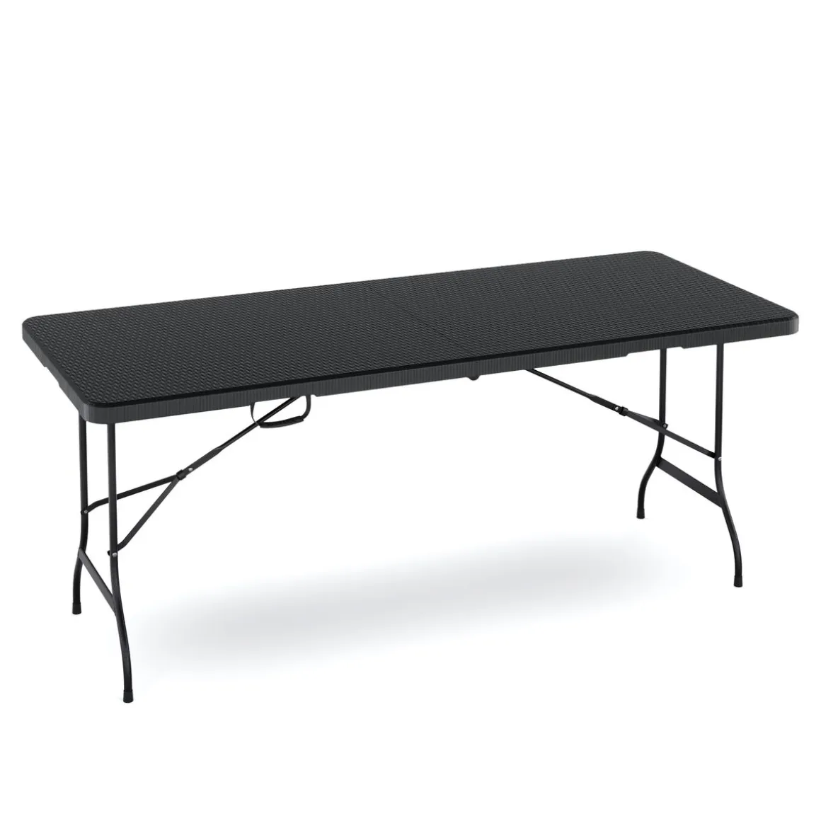 Campingtisch klappbar 180 x 75 cm Rattanoptik