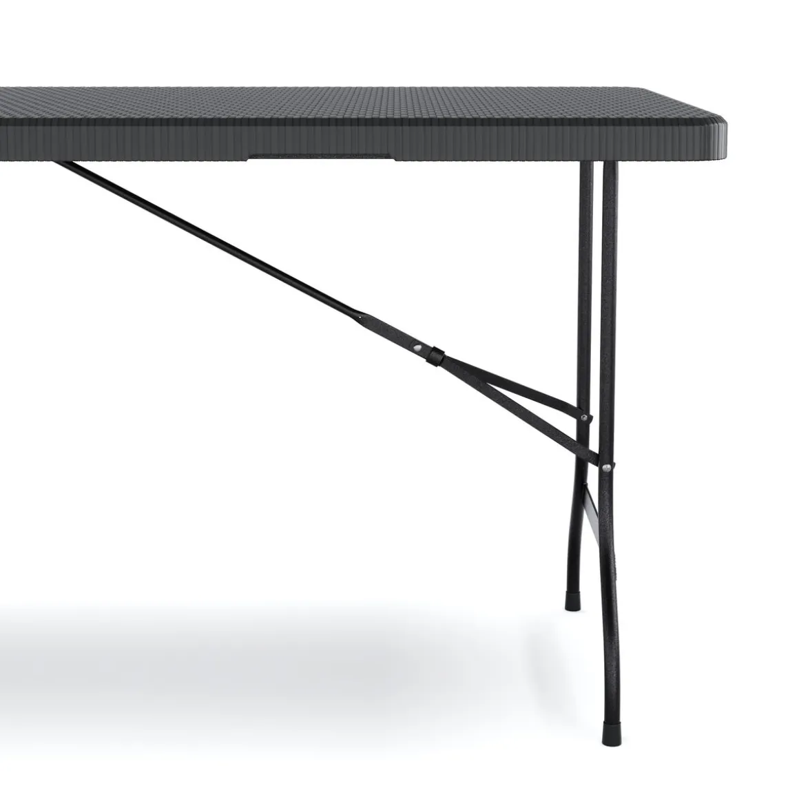 Campingtisch klappbar 180 x 75 cm Rattanoptik