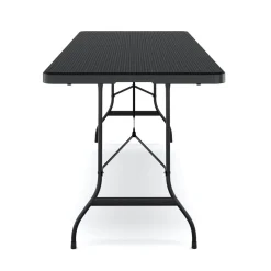 Campingtisch klappbar 180 x 75 cm Rattanoptik