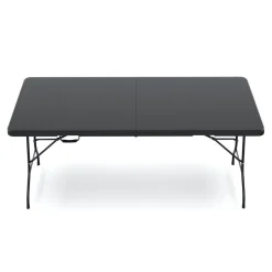 Campingtisch klappbar 180 x 75 cm schwarz